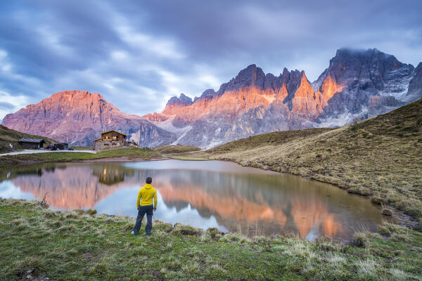 Pale di San Martino Mountain Range in San Martino di Castrozza, Trento Province, Trentino Alto Adige Region, Italy