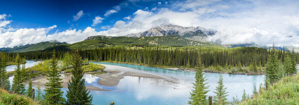 Icefields Parlway near Lake Louise, Banff  National Park, Alberta, Canada