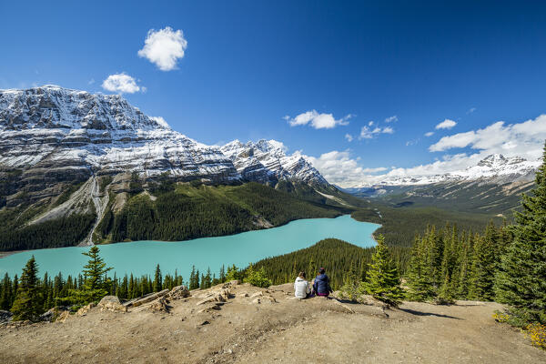 Peyto Lake along Icefileds Parkway in Banff National Park, Alberta, Canada