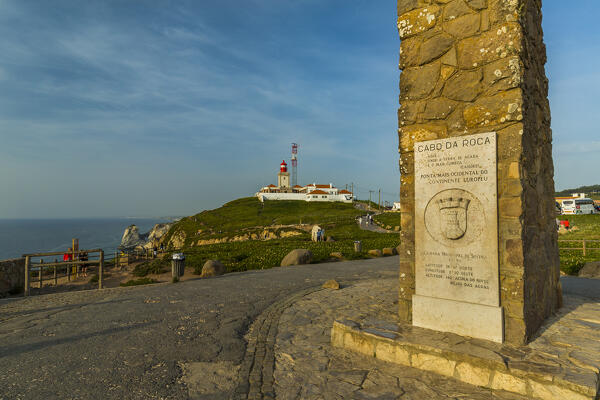 Cabo da Roca is the westernmost extent of mainland Portugal and Europe. Located within the Sintra-Cascais National Park, Lisbon district, Portugal.