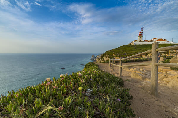 Cabo da Roca is the westernmost extent of mainland Portugal and Europe. Located within the Sintra-Cascais National Park, Lisbon district, Portugal.