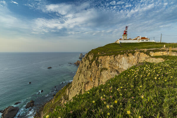 Cabo da Roca is the westernmost extent of mainland Portugal and Europe. Located within the Sintra-Cascais National Park, Lisbon district, Portugal.