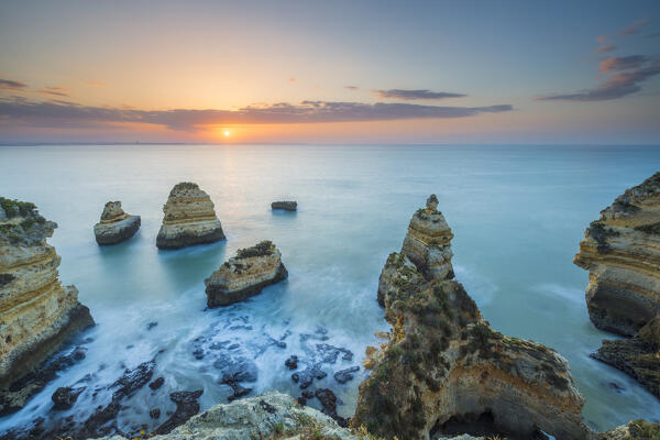 Ponta da Piedade near Lagos, Faro district, Algarve, Portugal