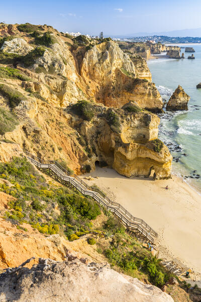Praia do Camilo near Lagos, Faro district, Algarve, Portugal