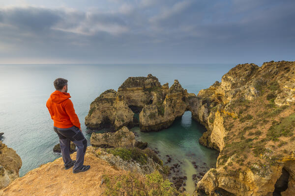 Ponta da Piedade near Lagos, Faro district, Algarve, Portugal