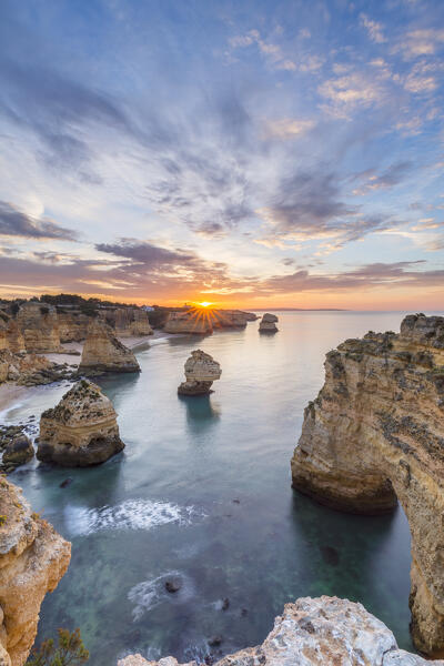 Praia da Marinha beach in Caramujeira Lagoa, Faro, Algarve, Portugal