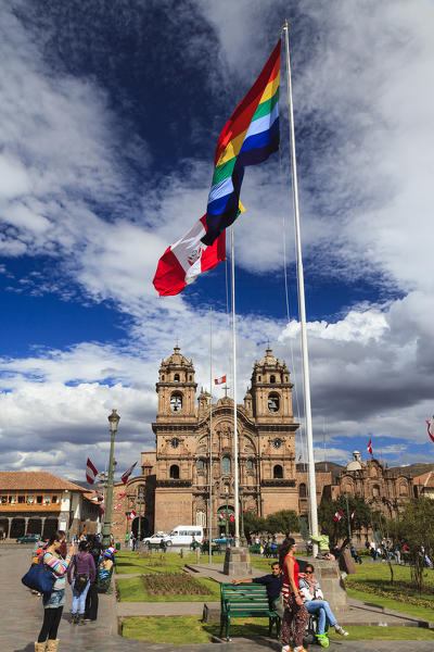 Plaza de Armas in Cuzco, Peru, South America