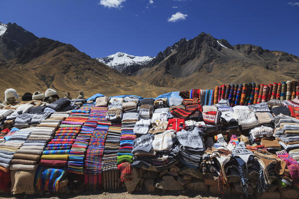 Andean landscape on the way from Cuzco tu Puno, Peru, South America