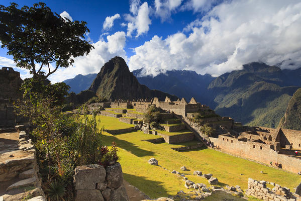 Iconic archeological site of Machu Picchu in the Cusco Region, Urubamba Province, Machupicchu District, Peru, South America