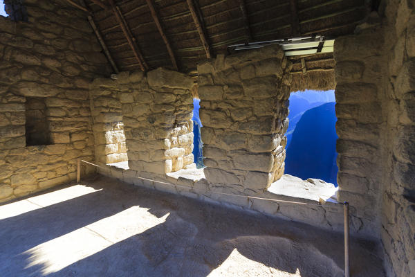 Iconic archeological site of Machu Picchu in the Cusco Region, Urubamba Province, Machupicchu District, Peru, South America