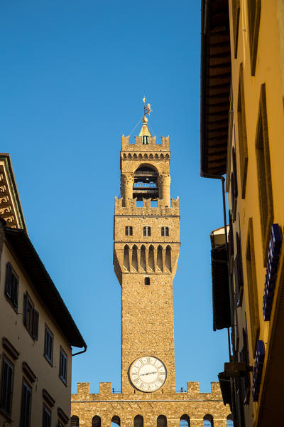 The tower of Palazzo Vecchio
Europe, Italy, Tuscany, Province of Florence, Florence