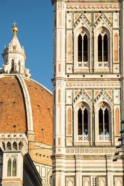 Detail of Dome of Florence Cathedral and Giotto's Bell Tower
Europe, Italy, Tuscany, Province of Florence, Florence