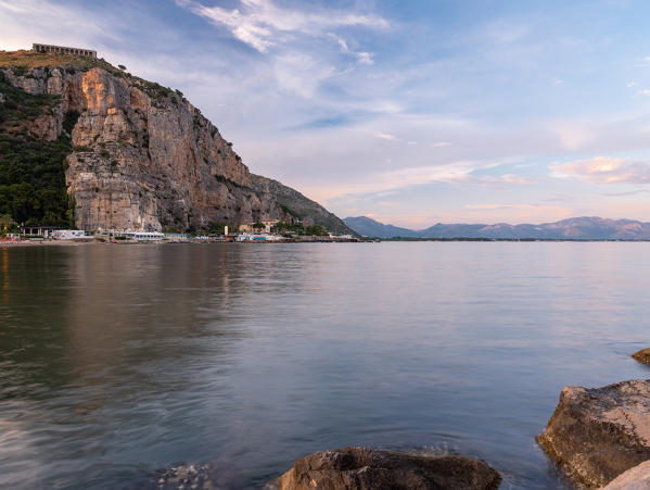 Platform of sanctuary and temple of Jupiter Anxur at sunset
Europe, Italy, Lazio, Province of Latina, Terracina
