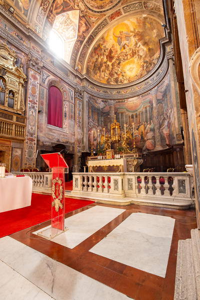 The apse of the Church of the Holy Spirit in the Saxon District
Europe, Italy, Lazio, Province of Rome, Rome
