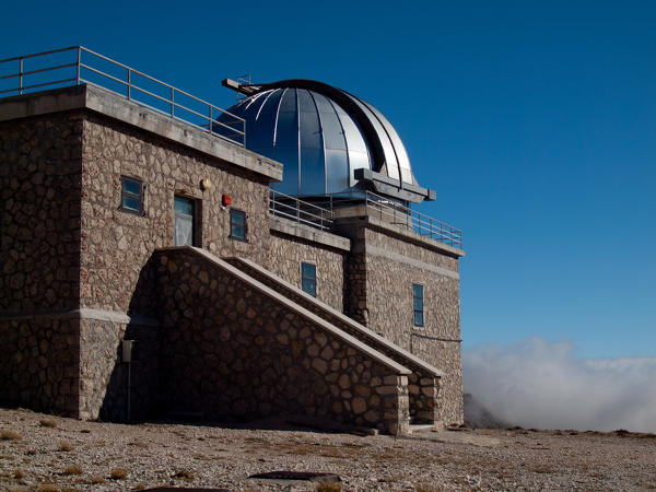 Europe, Italy, Abruzzo. Astronomical Observatory of Campo Imperatore