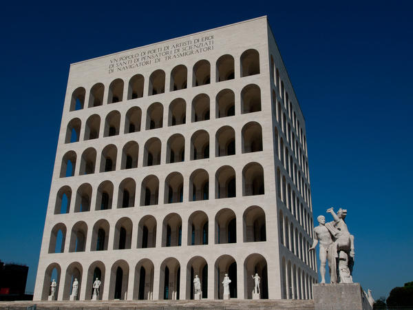 Europe, Italy, Lazio, Rome. Palazzo della Civiltà Italiana