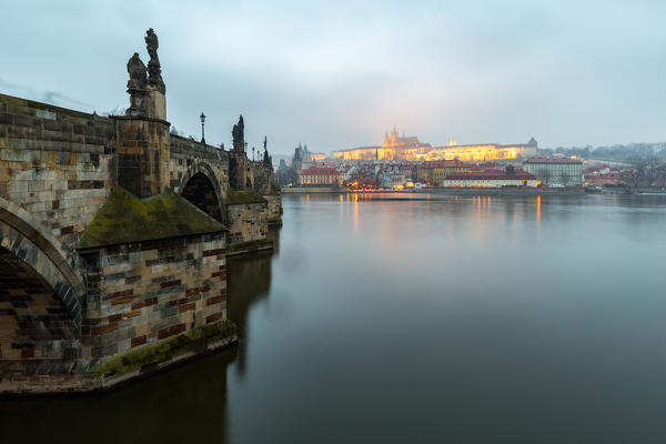 Charles Bridge at Dusk
Europe, Czech Republic, Bohemia, Prague