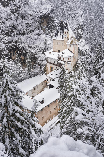 Sanctuary of San Romedio.
The sanctuary of San Romerio is located in the municipality of Sanzeno, in Val di Non province of Trento, in the Trentino Alto Adige region in Italy