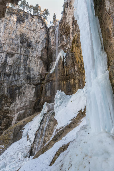 Tret waterfall
Europe, Italy, Trentino Alto Adige region, Trento district, Non valley, Tret city
