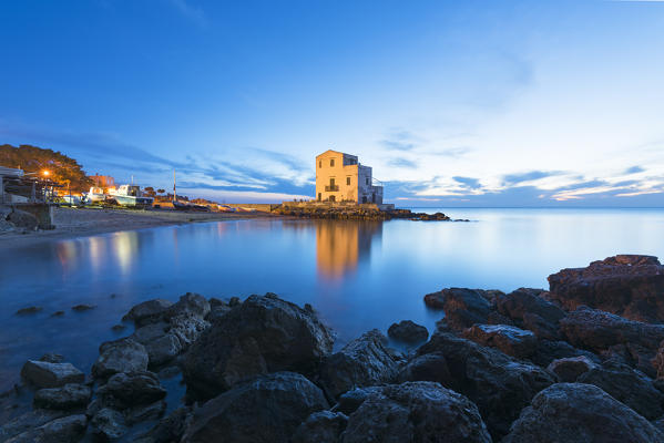 San Elìa at blue hour
Europe, Italy, Sicily region, Palermo district, San Elìa city