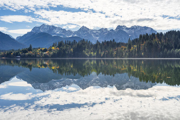 Lake Barmsee in autumn
Europe, Germany, Bavaria, Krun