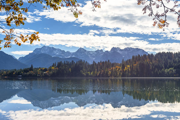 Lake Barmsee in autumn
Europe, Germany, Bavaria, Krun