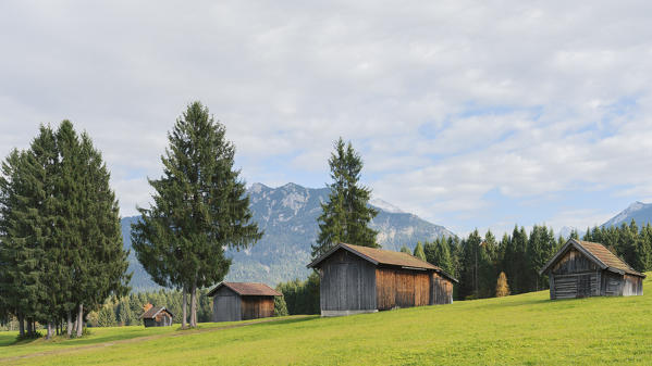 Barns along the road to Garmisch
Europe, Germany, Bavaria, Krun, Teensee