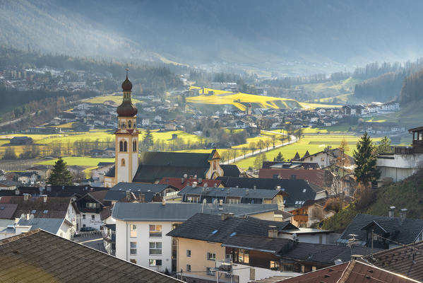 Fulpmes in Tyrol in Stubai valley. Europe, Austria, Stubaital, Stubai valley, Fulpmes, Tyrol, Innsbruck province