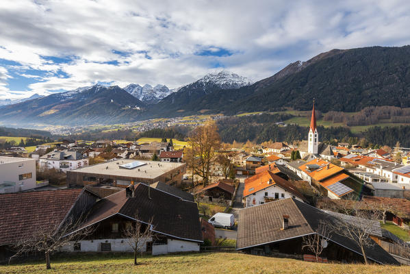 Mieders in Stubai valley. Europe, Austria, Stubai valley, Stubaital, Innsbruck province, Mieders