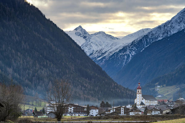 Neustift in Stubai valley. Europe, Austria, Stubai valley, Stubaital, Tyrol, Neustift, Innsbruck province