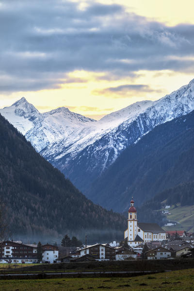 Neustift in Stubai valley. Europe, Austria, Stubai valley, Stubaital, Tyrol, Neustift, Innsbruck province