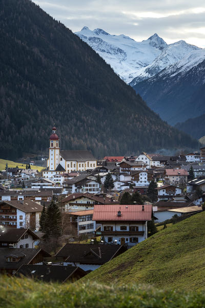 Neustift in Stubai valley. Europe, Austria, Stubai valley, Stubaital, Tyrol, Neustift, Innsbruck province