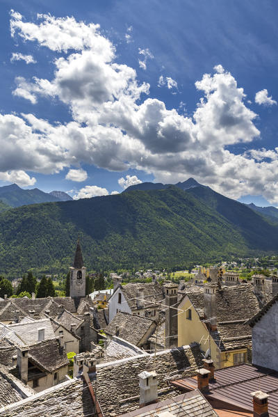Clouds over Craveggia, Val Vigezzo, Piedmont, Italy.