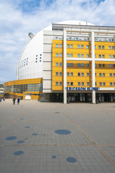 The Ericsson Globe (Globen), hemispherical building hosting ice hockey, shows and concerts, Johanneshov district, Stockholm, Sweden