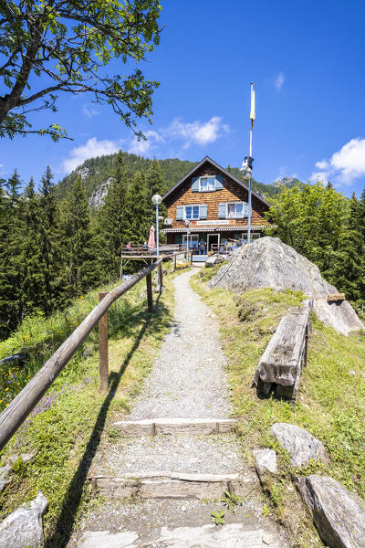 Berggasthaus Alpenblick alpine hotel and restaurant close to Lake Arnisee, Canton Uri, Switzerland