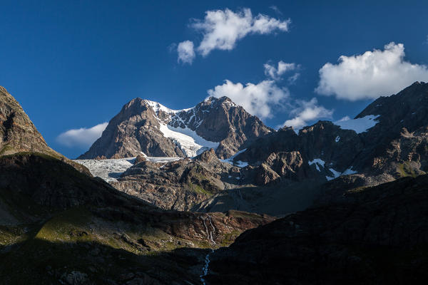 Pizzo Argient and Pizzo Zupo seen from Valmalenco, Valtellina, Italy