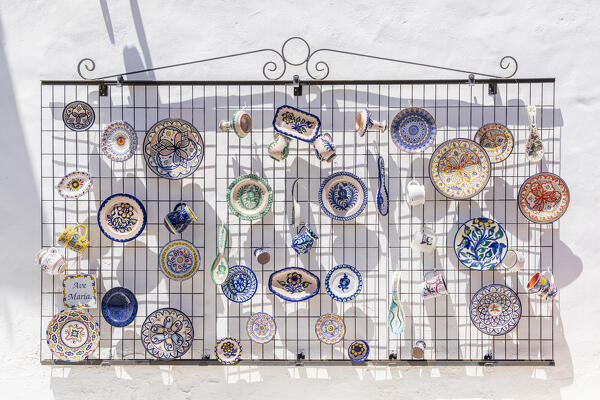 Handmade ceramics crafts souvenirs in Betancuria, Fuerteventura, Canary Islands, Spain