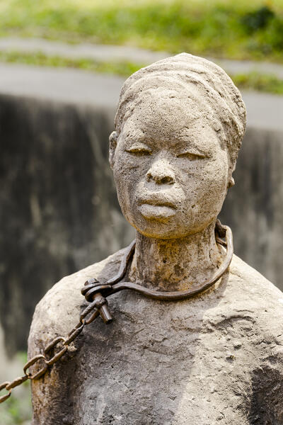 Statue in the Slave Museum, Stone Town, Zanzibar, Tanzania