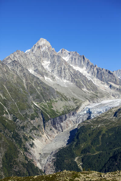 Aiguille du Chardonnet is a close neighbour of Mont Blanc on the south east side of the Chamonix valley. France