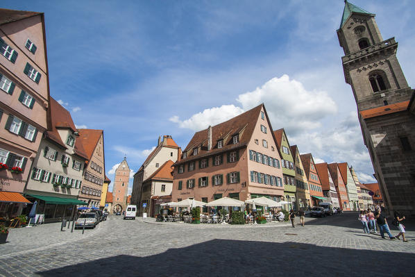 The old city centre Nordlingen Bavaria Southern Germany Europe