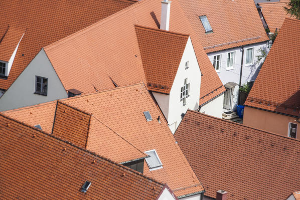 The roofs of Nordlingen Bavaria Southern Germany Europe