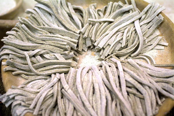 Pizzoccheri, typical dish from Valtellina, Lombardy Italy Europe