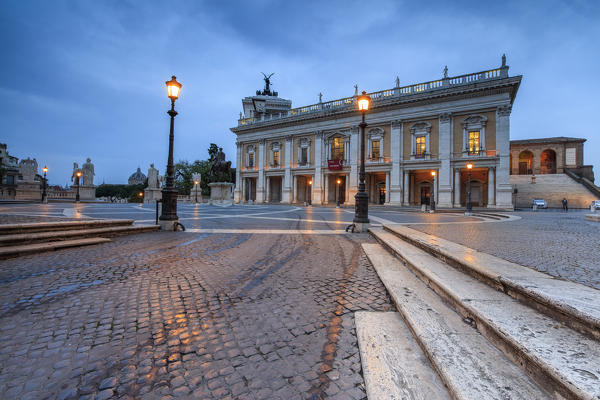 Piazza del Campidoglio where Roman Divinities were praised and nowadays headquarter of the Government Rome Lazio Italy Europe