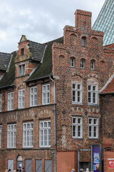 Typical buildings and architecture of Gothic style Lübeck Schleswig Holstein Germany Europe