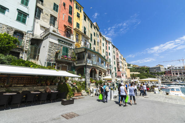 The picturesque seaside village with colored houses Portovenere La Spezia province Liguria Italy Europe