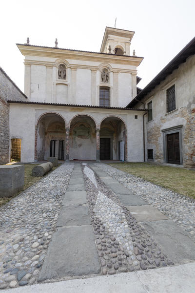 The Romanesque style of church of Santo Sepolcro, monastery of Astino, Longuelo, province of Bergamo, Lombardy, Italy, Europe