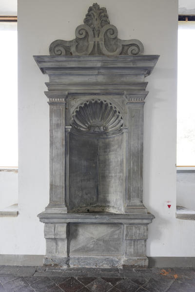 Sculpture in the exhibition museum, monastery of Astino, Longuelo, province of Bergamo, Lombardy, Italy, Europe