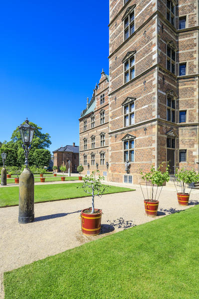 Gardens and Rosenborg Castle built in the Dutch Renaissance style , Copenhagen, Denmark