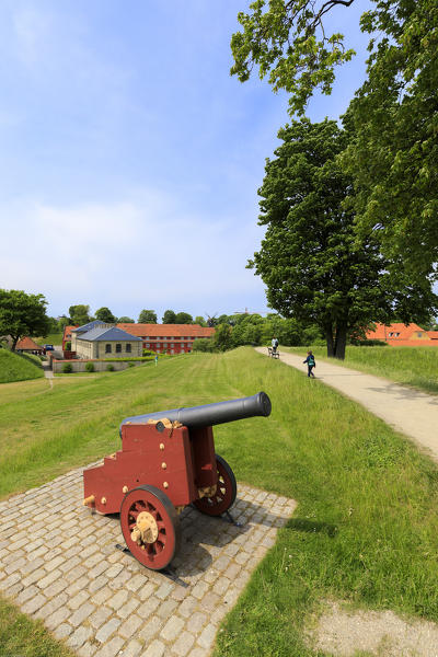 Medieval cannon at The Citadel (Kastellet), Copenhagen, Denmark
