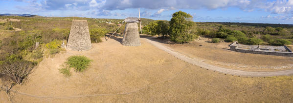 Panoramic of Betty's Hope, Antigua, Antigua and Barbuda, Caribbean, Leeward Islands, West Indies